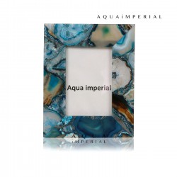 Blue Agate Photo Frame 