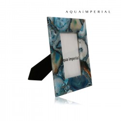 Blue Agate Photo Frame 