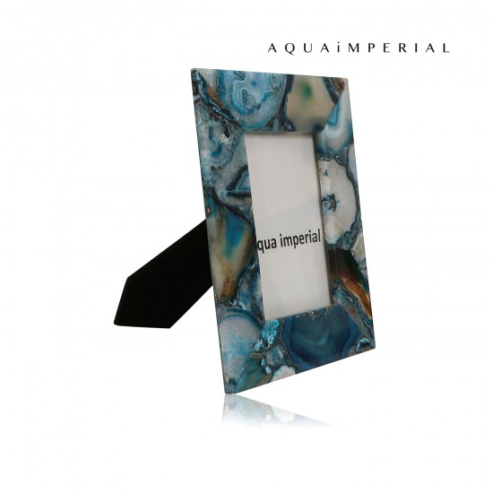 Blue Agate Photo Frame Blue Agate Photo Frame