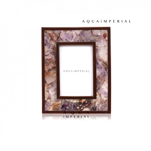Amethyst Photo Frame with Bronze 