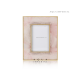 Rose Quartz Photo Frame With Brass Inlay Rose Quartz Photo Frame With Brass Inlay