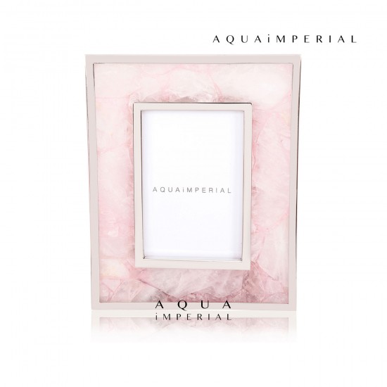 Rose Quartz Photo Frame with SS Rose Quartz Photo Frame with SS
