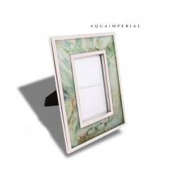 Green Aventurine Photo Frame with SS