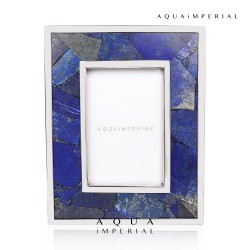 Lapis Lazuli Photo Frame With SS 