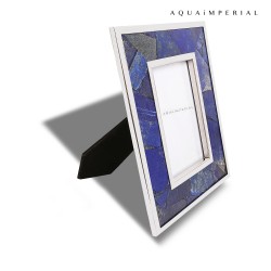Lapis Lazuli Photo Frame With SS 