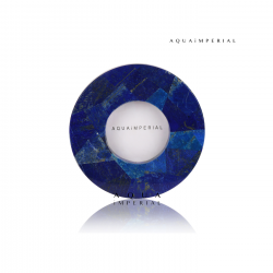 Round Lapis Lazuli Photo Frame