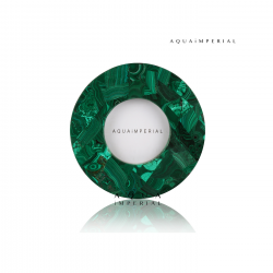 Malachite Round Photo Frame