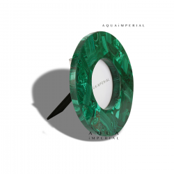 Malachite Round Photo Frame