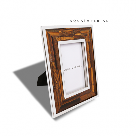 Tiger Eye Photo Frame With SS Tiger Eye Photo Frame With SS
