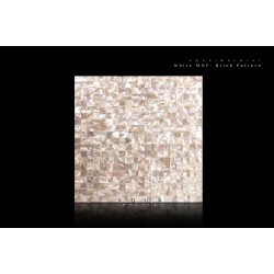 White MoP- Brick Pattern