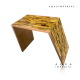 Tiger Eye Corner Table Top Tiger Eye Corner Table Top