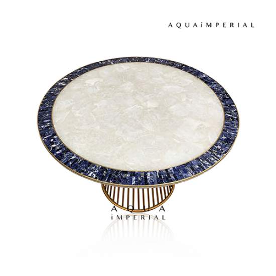 Classic Quartz With Brass And Sodalite Inlay Classic Quartz With Brass And Sodalite Inlay