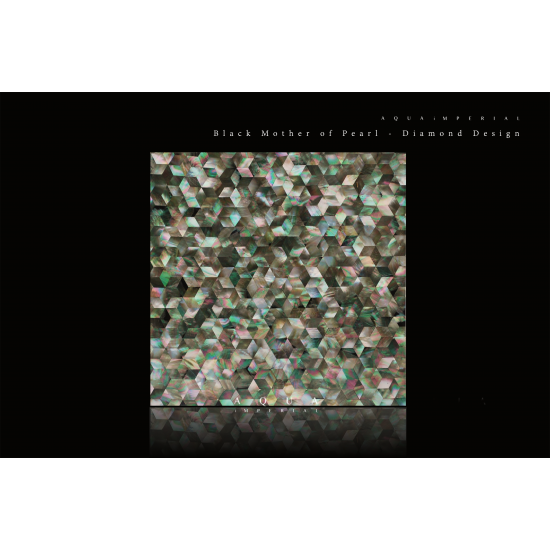 Black Mother of Pearl Diamond Design Black Mother of Pearl Diamond Design